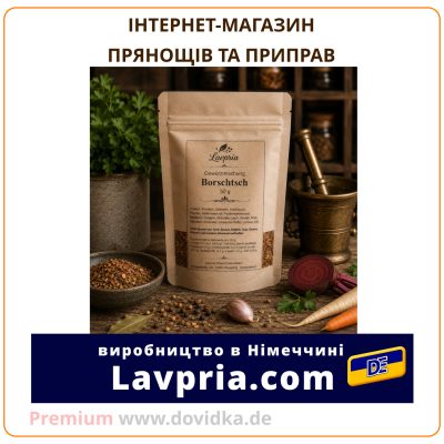 Інтернет-магазин спецій, прянощів та авторських приправ Lavpria. Виробництво в Німеччині.